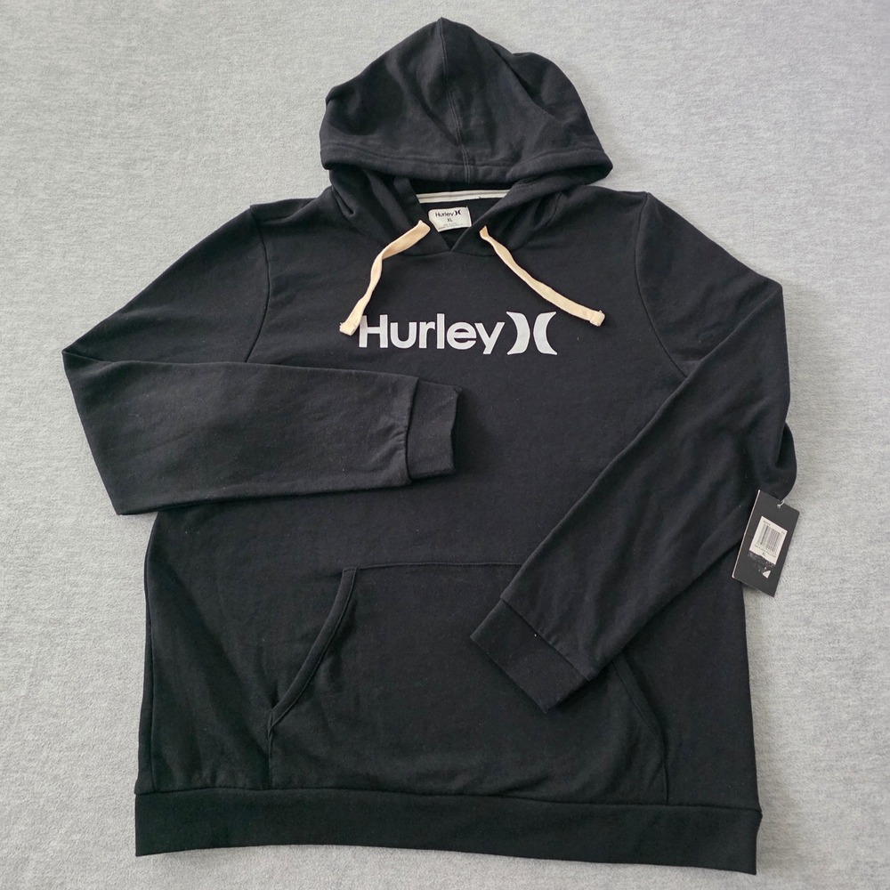 Hurley Size XL Black Fleece Pullover Hoodie
